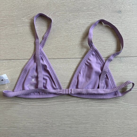 Pacsun La Hearts Purple Triangle Bikini Top - Picture 2 of 4